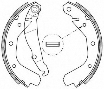 OPEN PARTS bsa203400 -  Комплект тормозных колодок